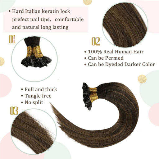 u tip human hair extensions,Remy Human Hair, seamless prebonded hair, Nail Tip Hair Extension,nail tip hair, small piece human hair, u shape hair strands, Remy Human Hair, seamless prebonded hair